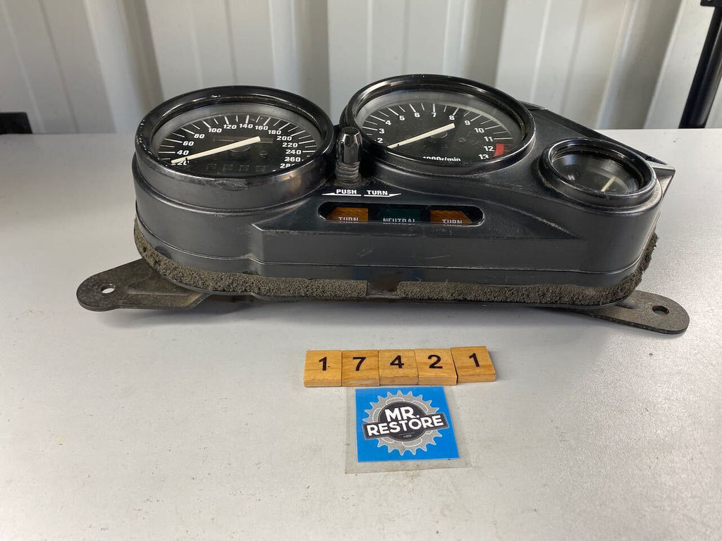 Kawasaki ZZR1100 Dashboard Instruments Meters KMH Tested (showing only 12,406ks)