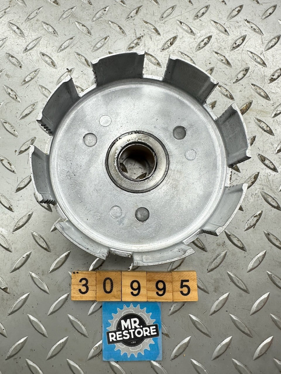 Yamaha YZ80 1980 Clutch Basket 3R1-16150 (shows wear)