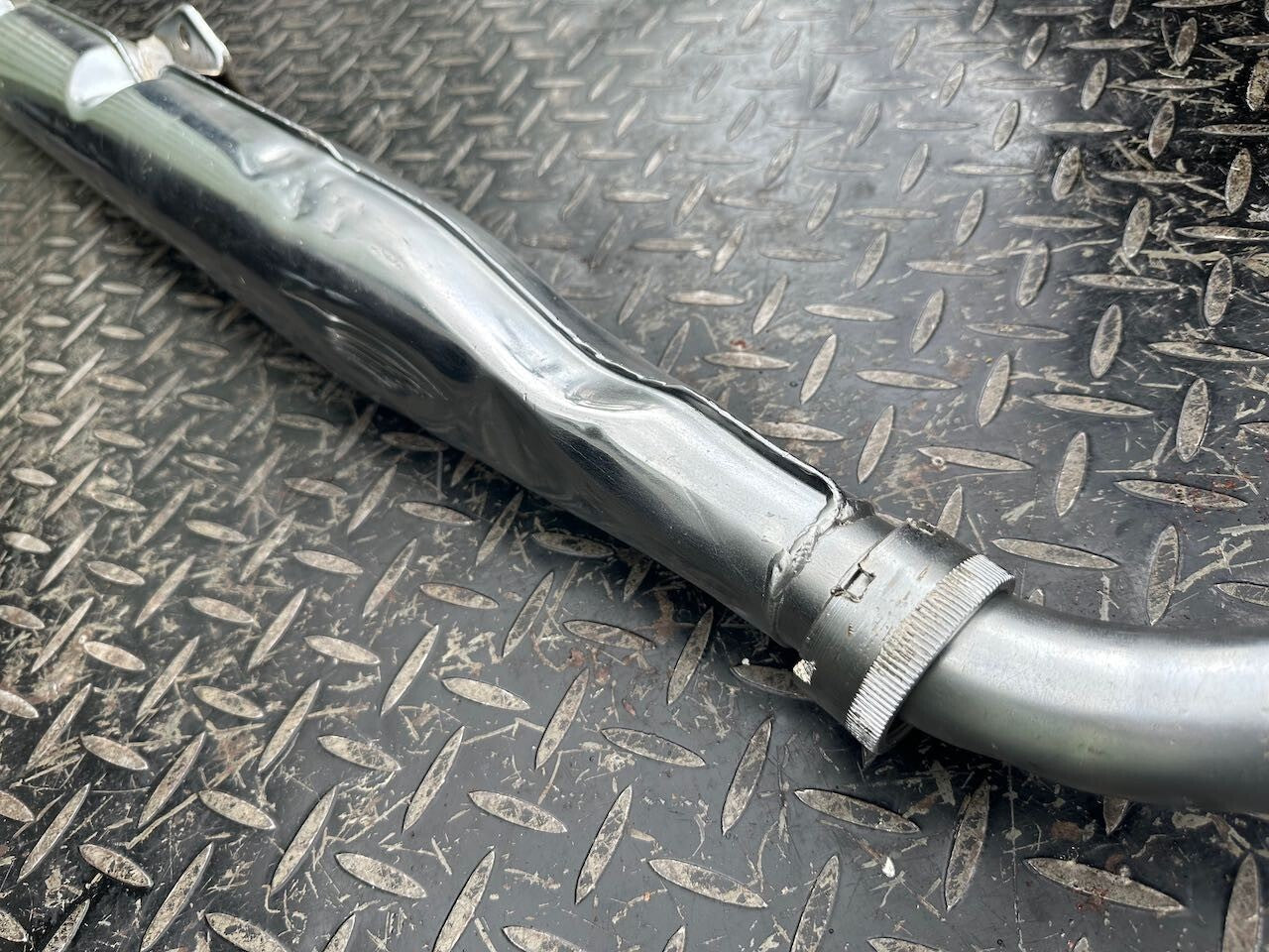 Suzuki T250 R/H Exhaust Pipe Silencer Muffler & Baffle