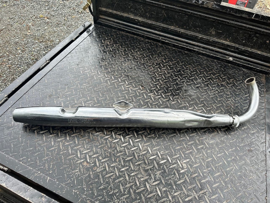 Suzuki T250 R/H Exhaust Pipe Silencer Muffler & Baffle