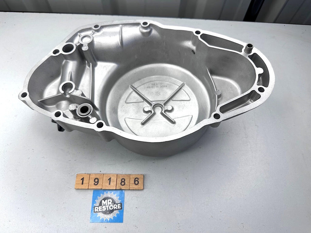 Suzuki GT250 Right Hand Side Engine Cover & Dipstick - Vapour Blasted