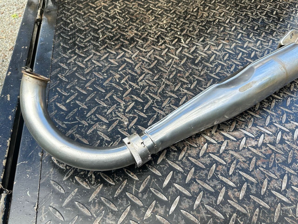 Suzuki T250 L/H Exhaust Pipe Silencer Muffler & Baffle