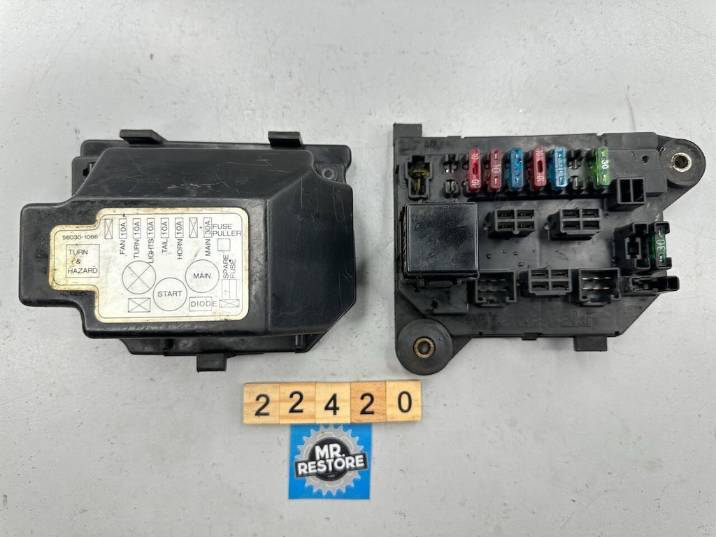 Kawasaki GPZ1000RX GPZ900 GPZ750 GPZ1100 ZN1300 Fuse Box With Lid, Flasher Relay