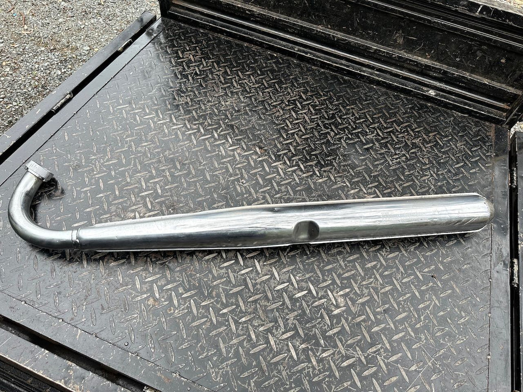 Suzuki GT250 L/H Exhaust Pipe Silencer Muffler & Baffle